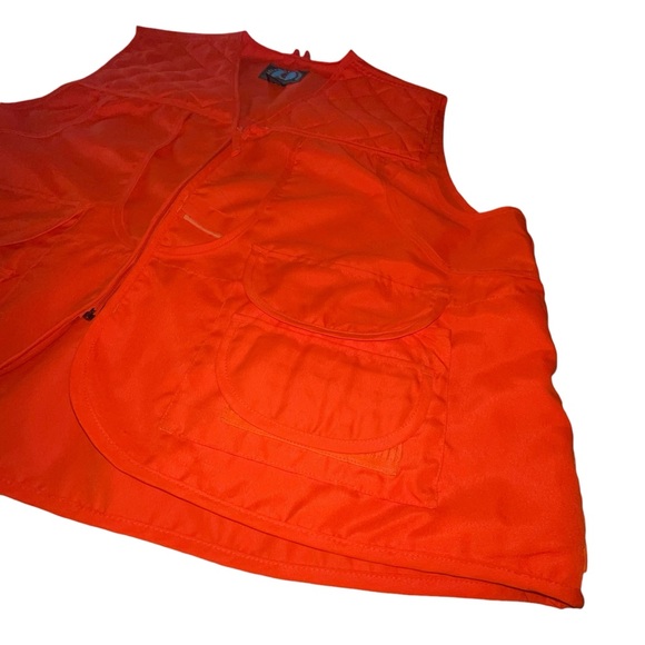 Master Sportsman Rugged Outdoor Gear Hinting Vest Neon Orange Size 2Xl Zippers - Picture 3 of 6